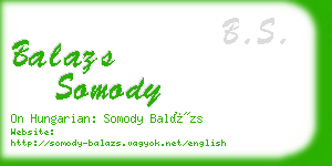 balazs somody business card